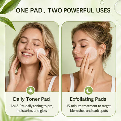 Korean Toner Pads for Glass Skin & Hydration | Exfoliating Face Pads