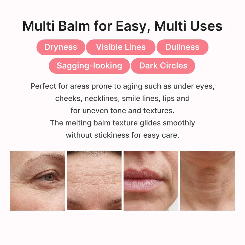 Wrinkle Balm Stick for Fine Lines & Glow | Korean Collagen PDRN Multi Balm