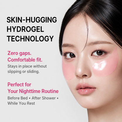 PDRN Pink Collagen Eye Patches for Puffy Eyes, Dark Circles & Fine Lines