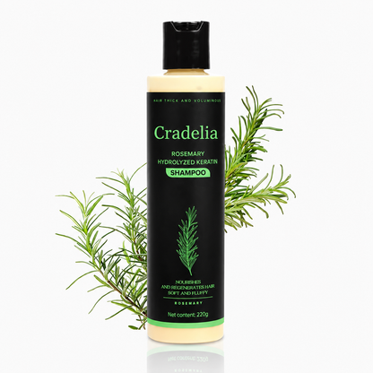 Hair Growth Shampoo for Thinning Hair – Rosemary Oil Anti Hair Loss Thickening Shampoo with Hydrolyzed Keratin, Biotin & Aloe Vera