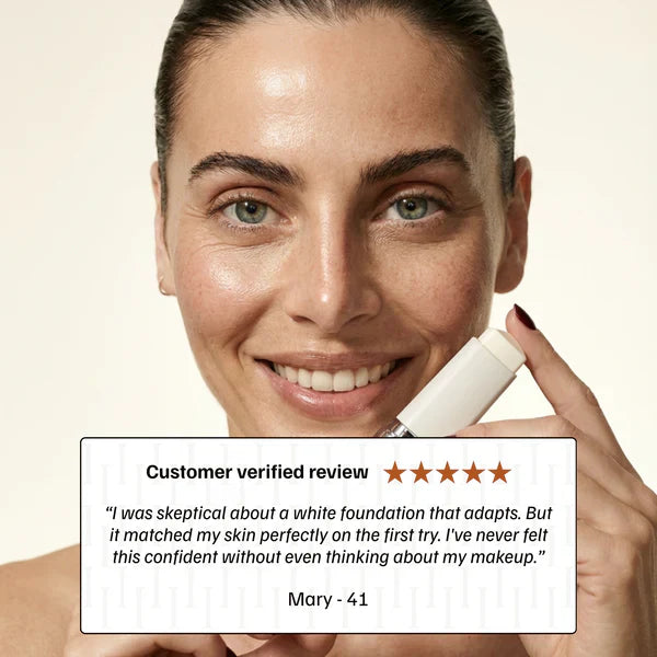 Color Changing Foundation Stick | Skin Matching Foundation with Built-In Brush