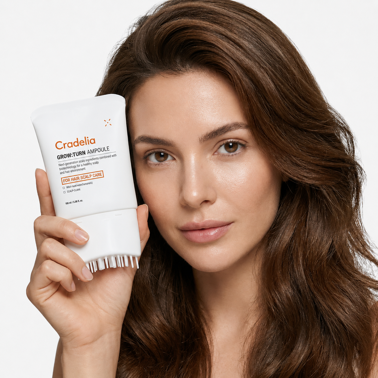 Hair Density Serum for Fuller, Thicker Hair | Korean Scalp Treatment with Built-In Brush