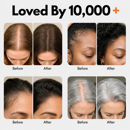 Hair Growth Serum for Thinning Hair & Hair Loss | Korean Scalp Treatment with Built-In Brush
